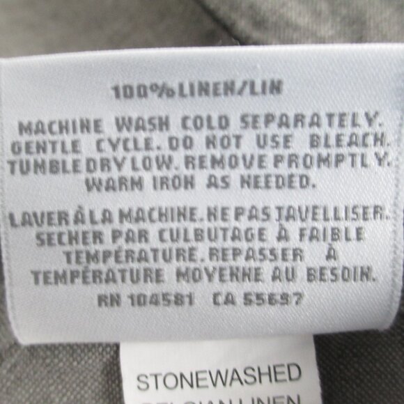 RESTORATION HARDWARE EURO SQUARE LINEN PILLOW SHAM + DOWN ALTERNATIVE PILLOW - Picture 9 of 16